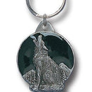 Licensed Sports Accessories - Wolf Metal Key Chain with Enameled Details-Key Chains,Sculpted Key Chain,Enameled Key Chain-JadeMoghul Inc.