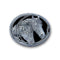 Licensed Sports Originals-Animals-Horses - Horse Heads (Diamond Cut) Small Enameled Belt Buckle-Jewelry & Accessories,Buckles,Enameled Buckles,-JadeMoghul Inc.