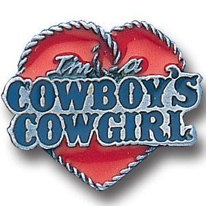Licensed Sports Originals - Collector Pin - Cowboy's Cowgirl-Jewelry & Accessories,Lapel Pins,Siskiyou Originals Lapel Pins-JadeMoghul Inc.
