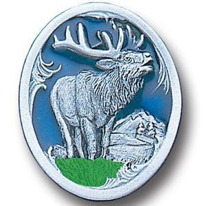 Licensed Sports Originals - Collector Pin - Elk with Scroll-Jewelry & Accessories,Lapel Pins,Siskiyou Originals Lapel Pins-JadeMoghul Inc.