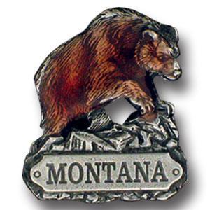 Licensed Sports Originals - Collector Pin - Montana Bear-Jewelry & Accessories,Lapel Pins,Siskiyou Originals Lapel Pins-JadeMoghul Inc.