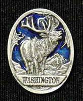 Licensed Sports Originals - Collector Pin - Washington Elk-Jewelry & Accessories,Lapel Pins,Siskiyou Originals Lapel Pins-JadeMoghul Inc.