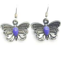 Licensed Sports Originals - Dangle Earrings - Butterfly-Jewelry & Accessories,Bracelets,Dangle Earrings,Classic Dangle Earrings, Classic Dangle Earrings-JadeMoghul Inc.