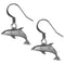 Licensed Sports Originals - Dangle Earrings - Dolphins-Jewelry & Accessories,Bracelets,Dangle Earrings,Classic Dangle Earrings, Classic Dangle Earrings-JadeMoghul Inc.