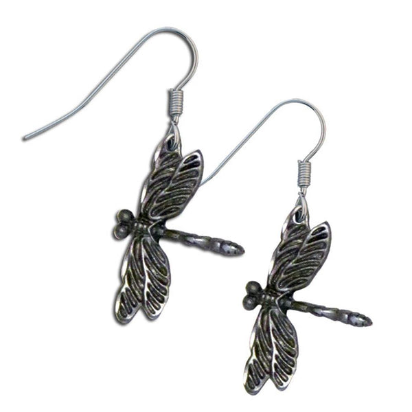 Licensed Sports Originals - Dangle Earrings - Dragonfly-Jewelry & Accessories,Bracelets,Dangle Earrings,Classic Dangle Earrings, Classic Dangle Earrings-JadeMoghul Inc.