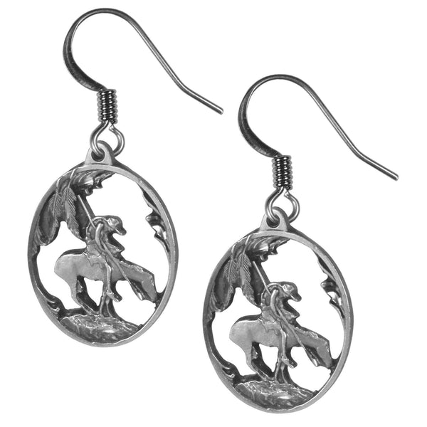 Licensed Sports Originals - Dangle Earrings - End of the Trail-Jewelry & Accessories,Bracelets,Dangle Earrings,Classic Dangle Earrings,Siskiyou Originals Classic Dangle Earrings-JadeMoghul Inc.