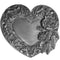 Licensed Sports Originals-Fashion-Hearts - Rose and Heart Antiqued Belt Buckle-Jewelry & Accessories,Buckles,Antiqued Buckles-JadeMoghul Inc.
