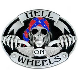 Licensed Sports Originals - Hell on Wheels Oversized Belt Buckle-Missing-JadeMoghul Inc.