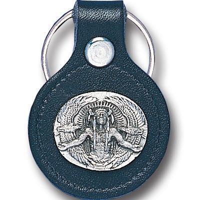Licensed Sports Originals - Leather Keychain - Great Spirit-Key Chains,Leather Key Chains,Siskiyou Originals Leather Key Chains-JadeMoghul Inc.