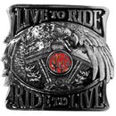 Licensed Sports Originals - Live To Ride Hitch Cover-Automotive Accessories,Hitch Covers,Cast Metal Hitch Covers Class III,Siskiyou Originals Cast Metal Hitch Covers Class III-JadeMoghul Inc.