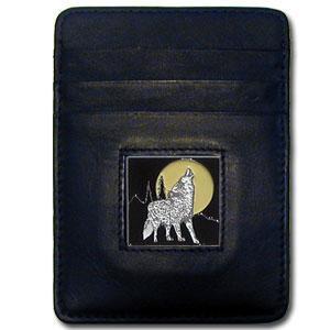 Licensed Sports Originals - Money Clip/Cardholder - Howling Wolf-Missing-JadeMoghul Inc.