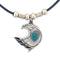 Licensed Sports Originals-Western-Southwestern - Eagle & Stone Adjustable Cord Necklace-Jewelry & Accessories,Necklaces,Adjustable Cord Necklaces-JadeMoghul Inc.