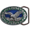 Licensed Sports Originals-Western-Wildlife - Small Eagle Small Belt Buckle-Jewelry & Accessories,Buckles,Enameled Buckles,-JadeMoghul Inc.