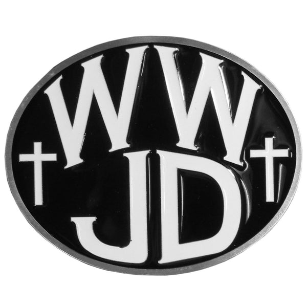 Licensed Sports Originals - WWJD Hitch Cover-Automotive Accessories,Hitch Covers,Cast Metal Hitch Covers Class III,Siskiyou Originals Cast Metal Hitch Covers Class III-JadeMoghul Inc.