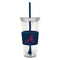 Lidded Cold Cup With Straw - Atlanta Braves-Party Goods/Housewares-JadeMoghul Inc.