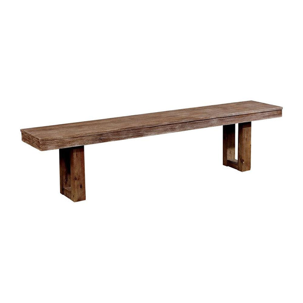 Lidgerwood Cottage Bench, Natural Tone-Accent and Storage Benches-Natural Tone-Solid Wood Wood Veneer & Others-JadeMoghul Inc.