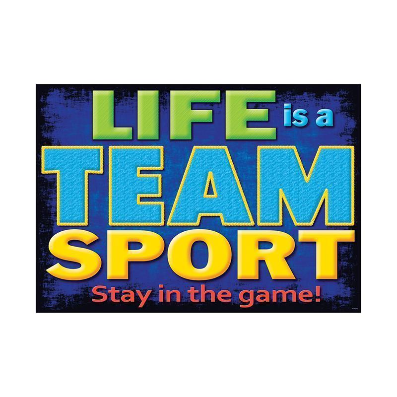 LIFE IS A TEAM SPORT POSTER-Learning Materials-JadeMoghul Inc.