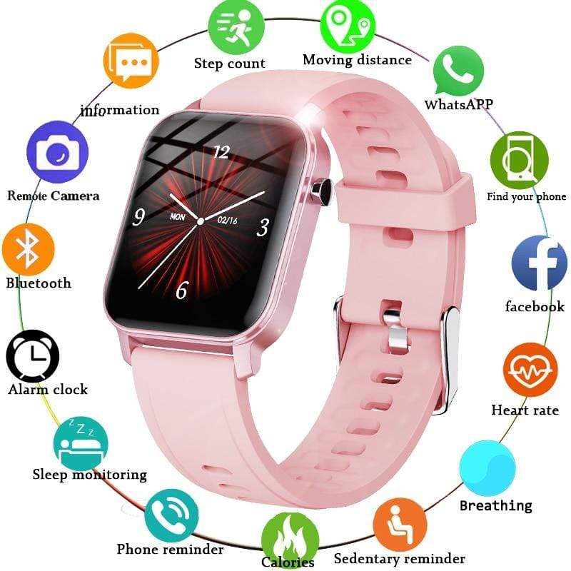 LIGE Women Smart Watch IP68 Waterproof 1.4" Full Touch Screen Sport Smart Watch Women Heart Rate Fitness Tracker Men smart watch AExp