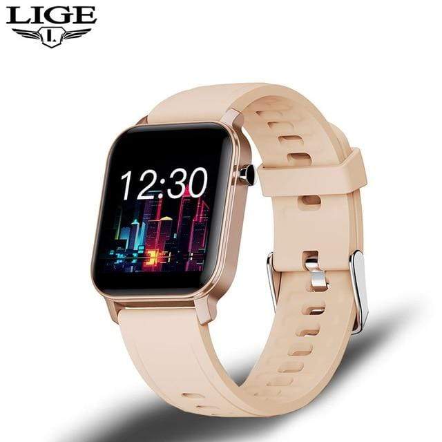 LIGE Women Smart Watch IP68 Waterproof 1.4" Full Touch Screen Sport Smart Watch Women Heart Rate Fitness Tracker Men smart watch AExp