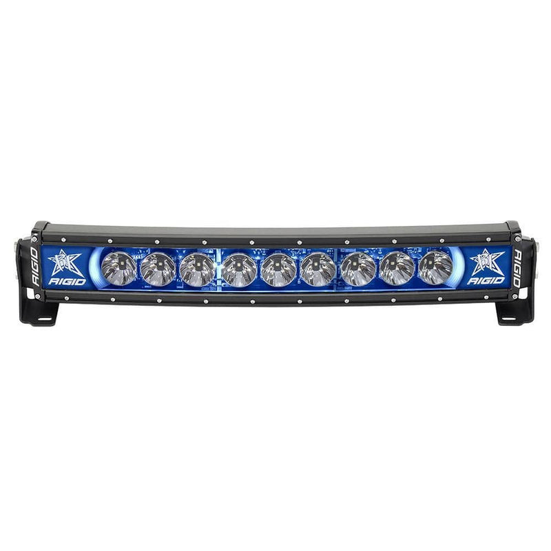 Light Bars RIGID Industries Radiance+ 20" Curved Blue Backlight Black Housing [32001] RIGID Industries