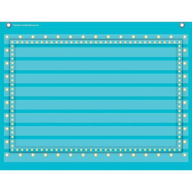 LIGHT BLUE MARQUEE 10 POCKET 17X22-Learning Materials-JadeMoghul Inc.