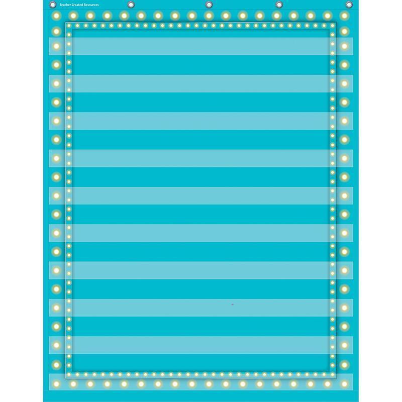 LIGHT BLUE MARQUEE 10 POCKET 34X44-Learning Materials-JadeMoghul Inc.