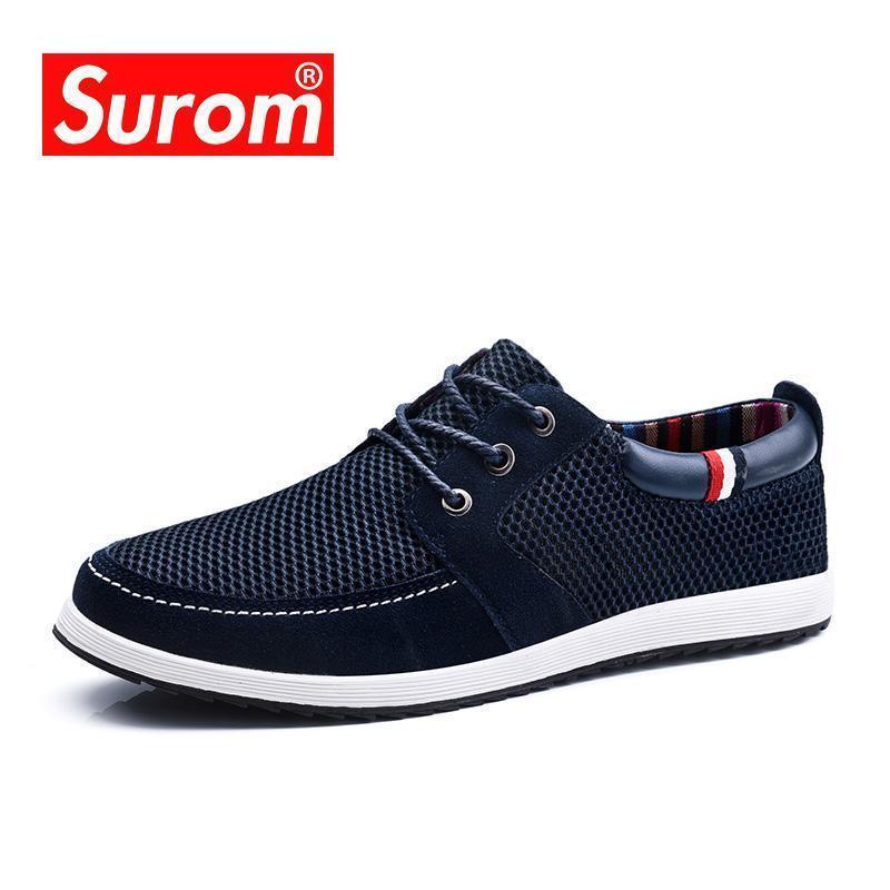 Light & Comfortable Lace up Shoes / Mesh Fashion Men Casual Shoes-Dark Grey-10-JadeMoghul Inc.