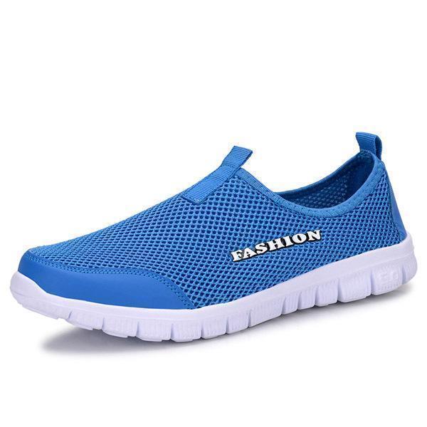 Light Comfortable Men Casual Shoes / Breathable Slip-Ons-Blue-6-JadeMoghul Inc.