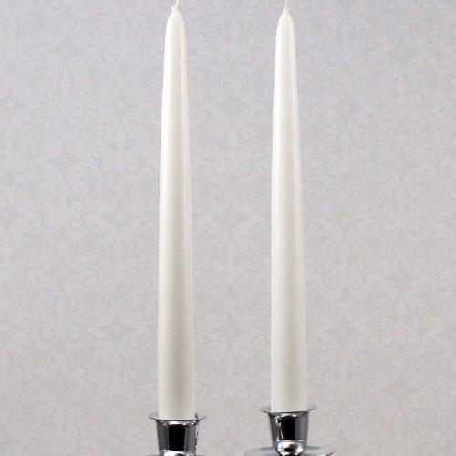 Lighting Candles White (Pack of 2)-Wedding Ceremony Accessories-JadeMoghul Inc.