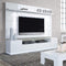Lighting LED Lighting - White Gloss TV Stand and Floating Wall TV Panel with LED Lights HomeRoots