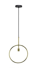 Lighting Light Lamp - 2" X 17" X 23" Matte Brass Iron Pendant Lamp HomeRoots