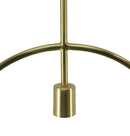 Lighting Light Lamp - 2" X 17" X 23" Matte Brass Iron Pendant Lamp HomeRoots
