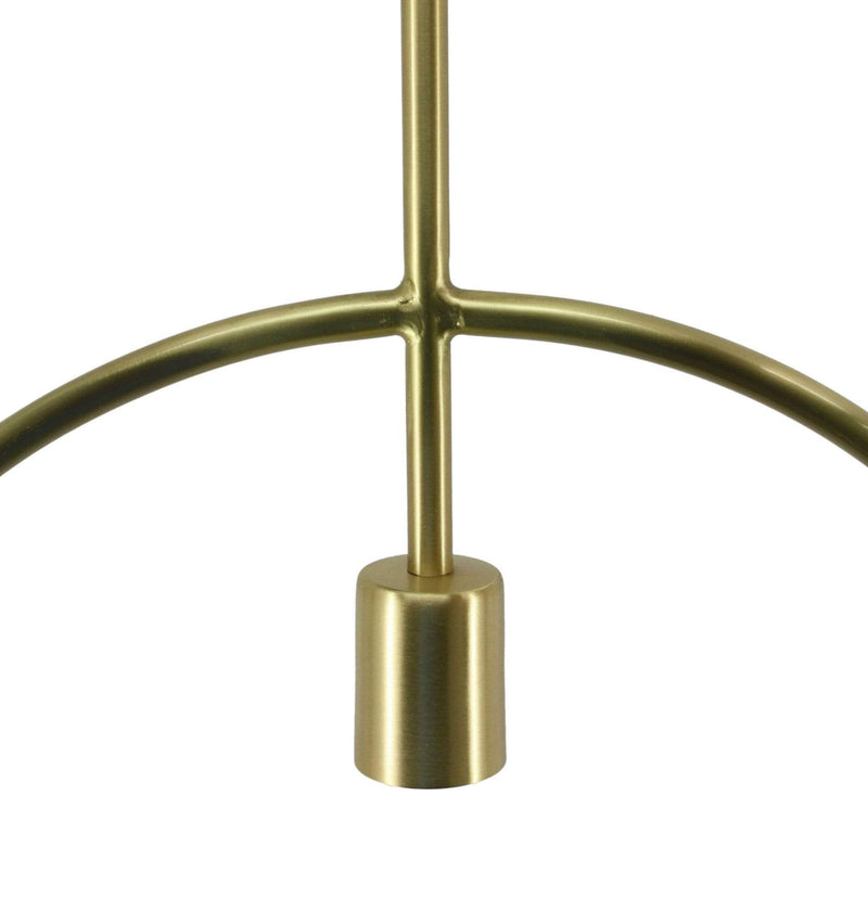 Lighting Light Lamp - 2" X 17" X 23" Matte Brass Iron Pendant Lamp HomeRoots