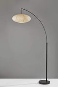 Lighting Light Lamp - 20" X 42" X 80" Black Metal Arc Lamp HomeRoots