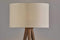 Lighting Light Lamp - 21" X 21" X 60.25" Walnut Metal Floor Lamp HomeRoots