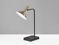 Lighting Light Lamp - 7" X 13" X 21.75" Black Metal LED Desk Lamp HomeRoots