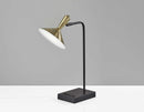 Lighting Light Lamp - 7" X 13" X 21.75" Black Metal LED Desk Lamp HomeRoots