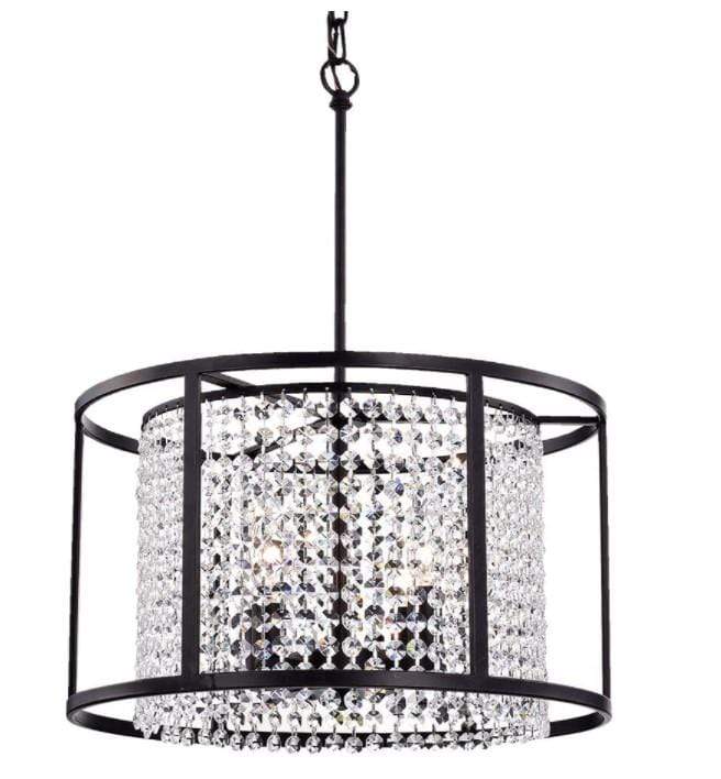 Lighting Vanity Lights - Phodra Antique Bronze 16-inch Round Pendant HomeRoots