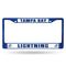 Best License Plate Frame Lightning Blue Colored Chrome Frame