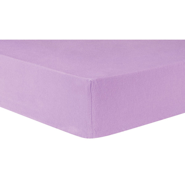 Lilac Deluxe Flannel Fitted Crib Sheet-LILAC-JadeMoghul Inc.