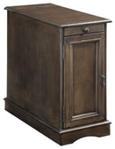 Lilith I Transitional Style Side Table, Gray-Side Tables and End Tables-Gray-Wood-JadeMoghul Inc.