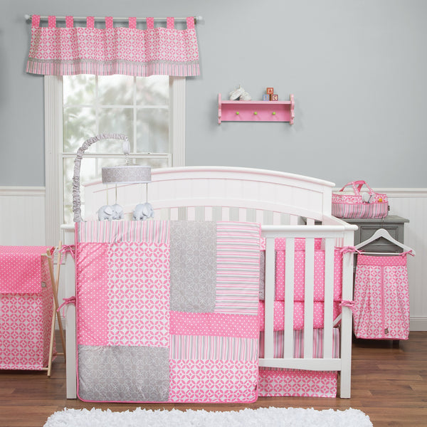 Lily 3 Piece Crib Bedding Set-LILY-JadeMoghul Inc.