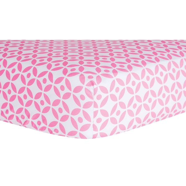 Lily Lattice Fitted Crib Sheet-LILY-JadeMoghul Inc.