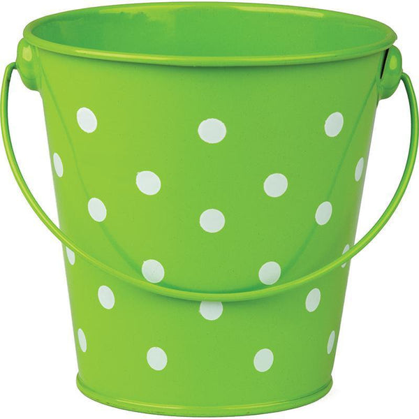 LIME POLKA DOTS BUCKET-Learning Materials-JadeMoghul Inc.