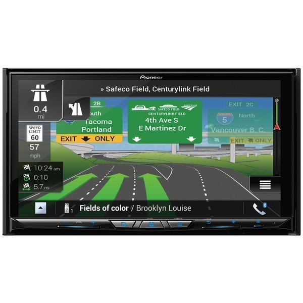 Limited Edition 7" Flagship Double-DIN In-Dash NEX Navigation DVD Receiver with Bluetooth(R), HD Radio(TM), SiriusXM(R) Ready & Wireless Connectivity for Android(TM) Auto & Apple CarPlay(TM)-GPS A/V Receivers-JadeMoghul Inc.
