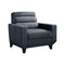 Linen Fabric Chair With Cushion Seat, Dark Gray-Dining Chairs-Gray-Linen-JadeMoghul Inc.