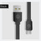 LINGCHEN USB C USB Type C Cable for Galaxy S9 S8 Note 8 Flat USB-C Type-C Charger Cable For Xiaomi 6 Mi5 Huawei P10 P9 Oneplus 3-Black-25CM-JadeMoghul Inc.