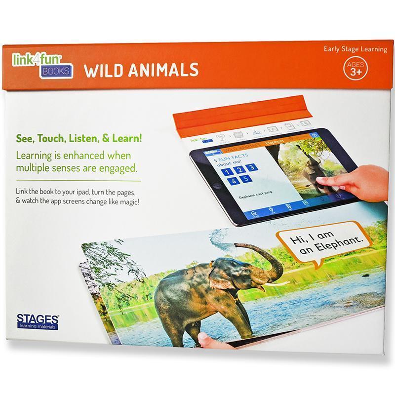 LINK4FUN WILD ANIMALS BOOK-Learning Materials-JadeMoghul Inc.