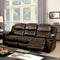 Listowel Gorgeous Upholstery Sofa, Brown-Sofas-Brown-Bonded Leather Match-JadeMoghul Inc.