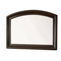 Litchville Contemporary Style Mirror , Brown Cherry-Makeup Mirrors-Brown Cherry-Solid Wood Wood Veneer & Others-JadeMoghul Inc.